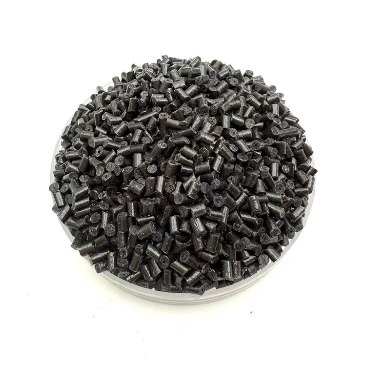 Pellet de plástico PS negro regenerado